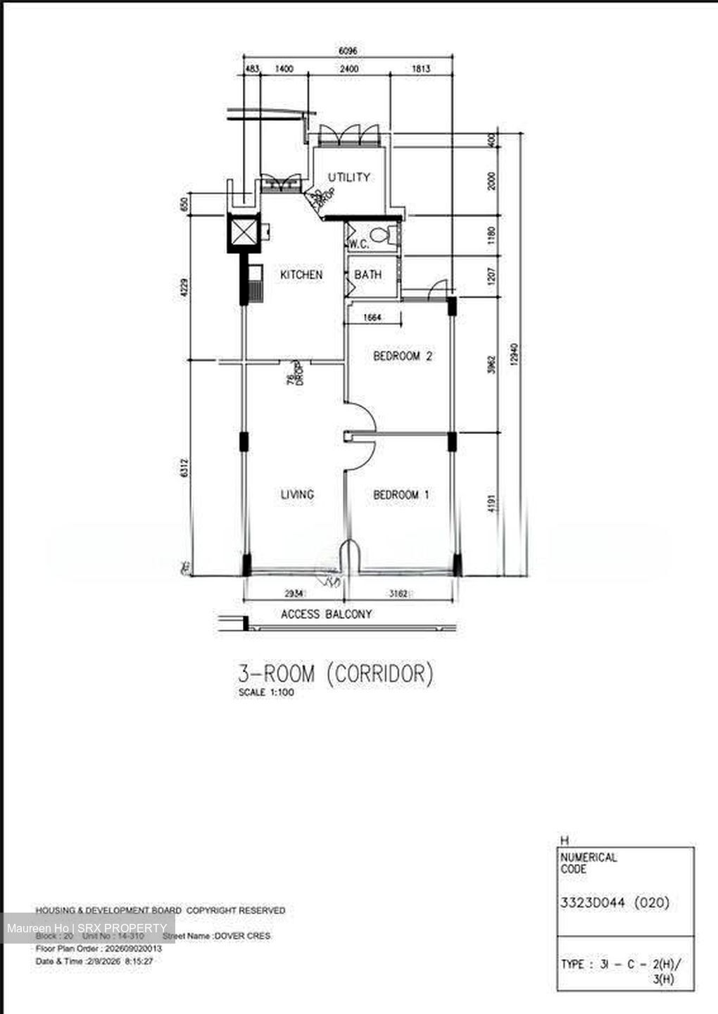 Blk 20 Dover Ville (Queenstown), HDB 3 Rooms #611058331